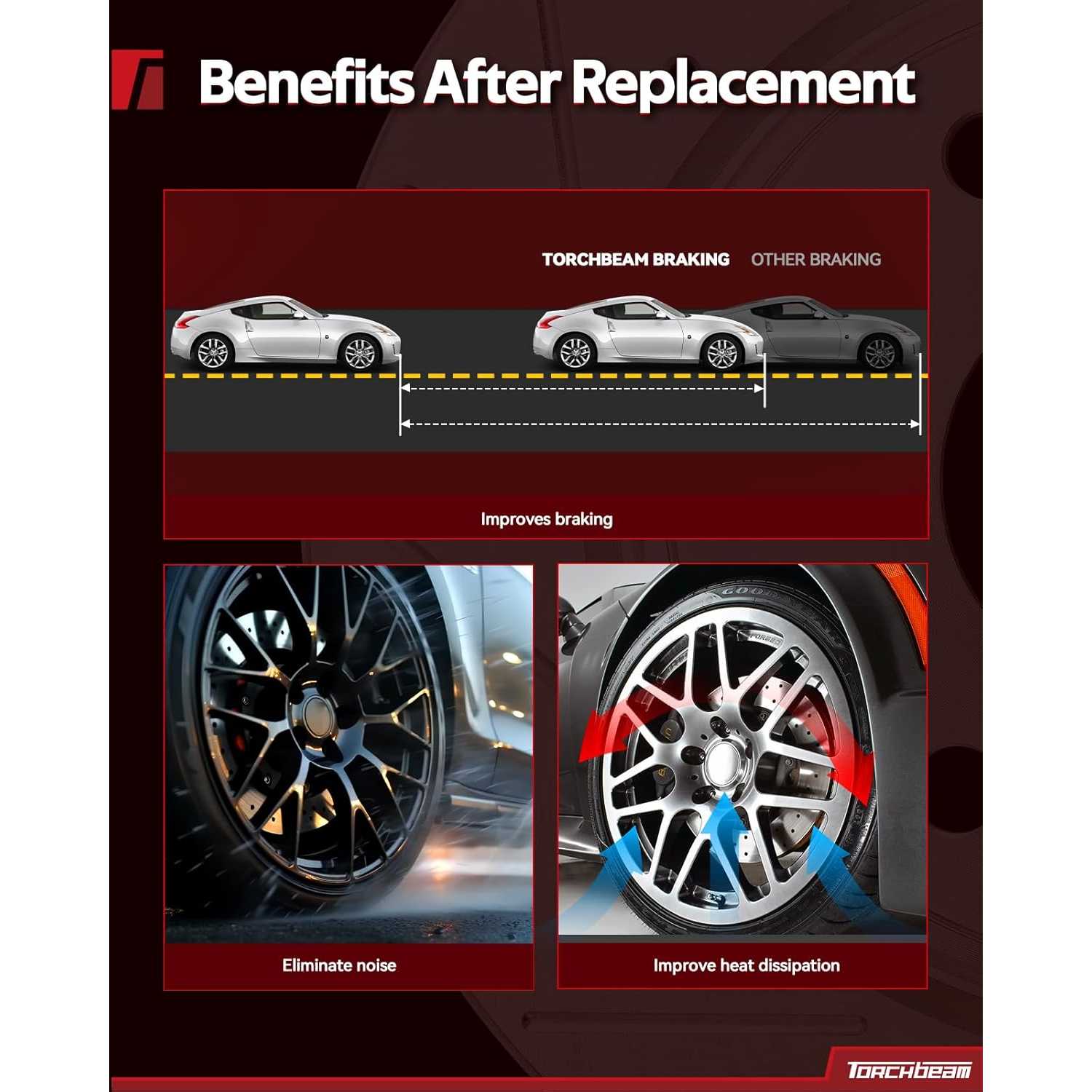 2011-2015 Volt/2014-2016 ELR/2016-2019 Cascada Rear Ceramic Brake Pad & Rotor Kit 6