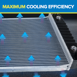 Radiator with maximum cooling efficiency