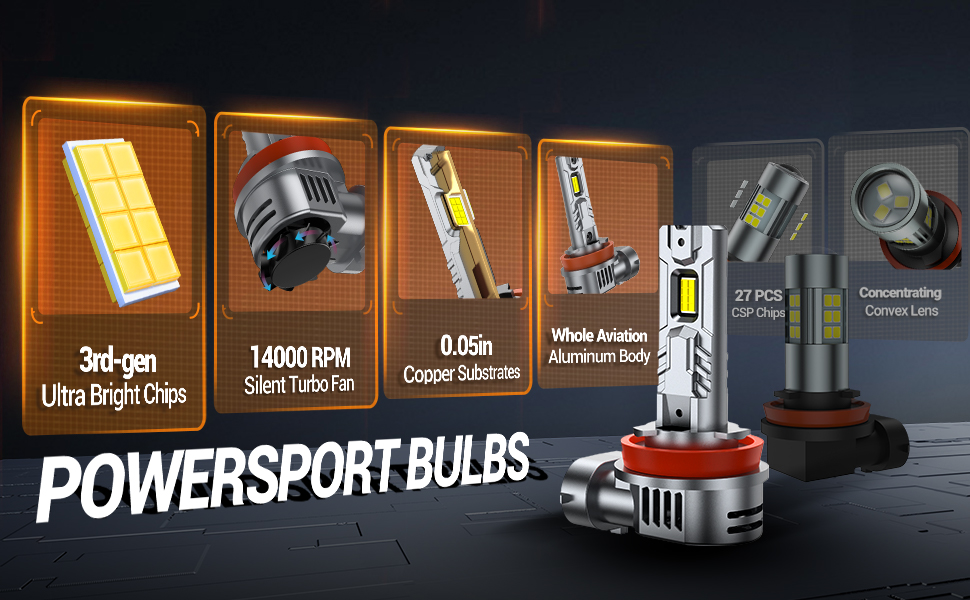 9005 HB3 H11 H8 H16 LIGHT BULBS