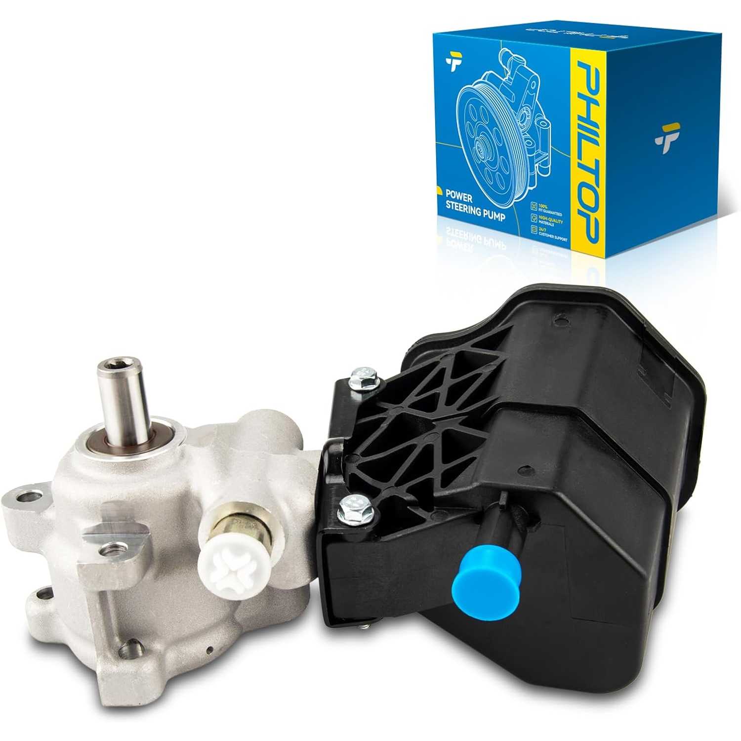 PHILTOP Power Steering Pump 20-70268 for Ram 2500 2003-2007 6.7L 5.9L 8.0L 5.7L, Ram 3500 2003-2007 5.7L 8.0L 5.9L 6.7L, 5073241