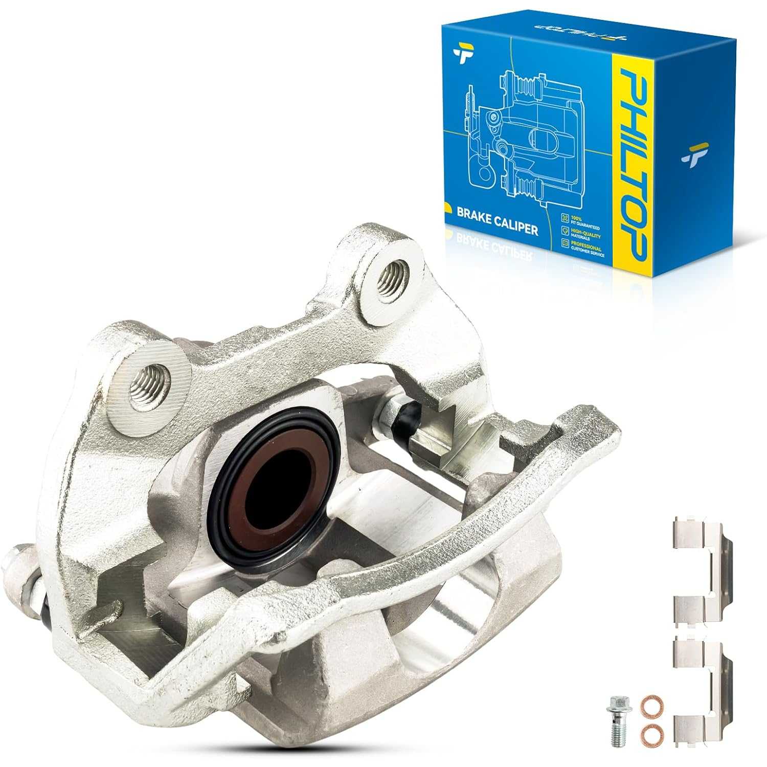PHILTOP 18-B5059 Rear Left Brake Caliper Replacement For 2009-2017 Chevrolet Traverse, 2007-2016 GMC Acadia, 2008-2017 Buick Enc