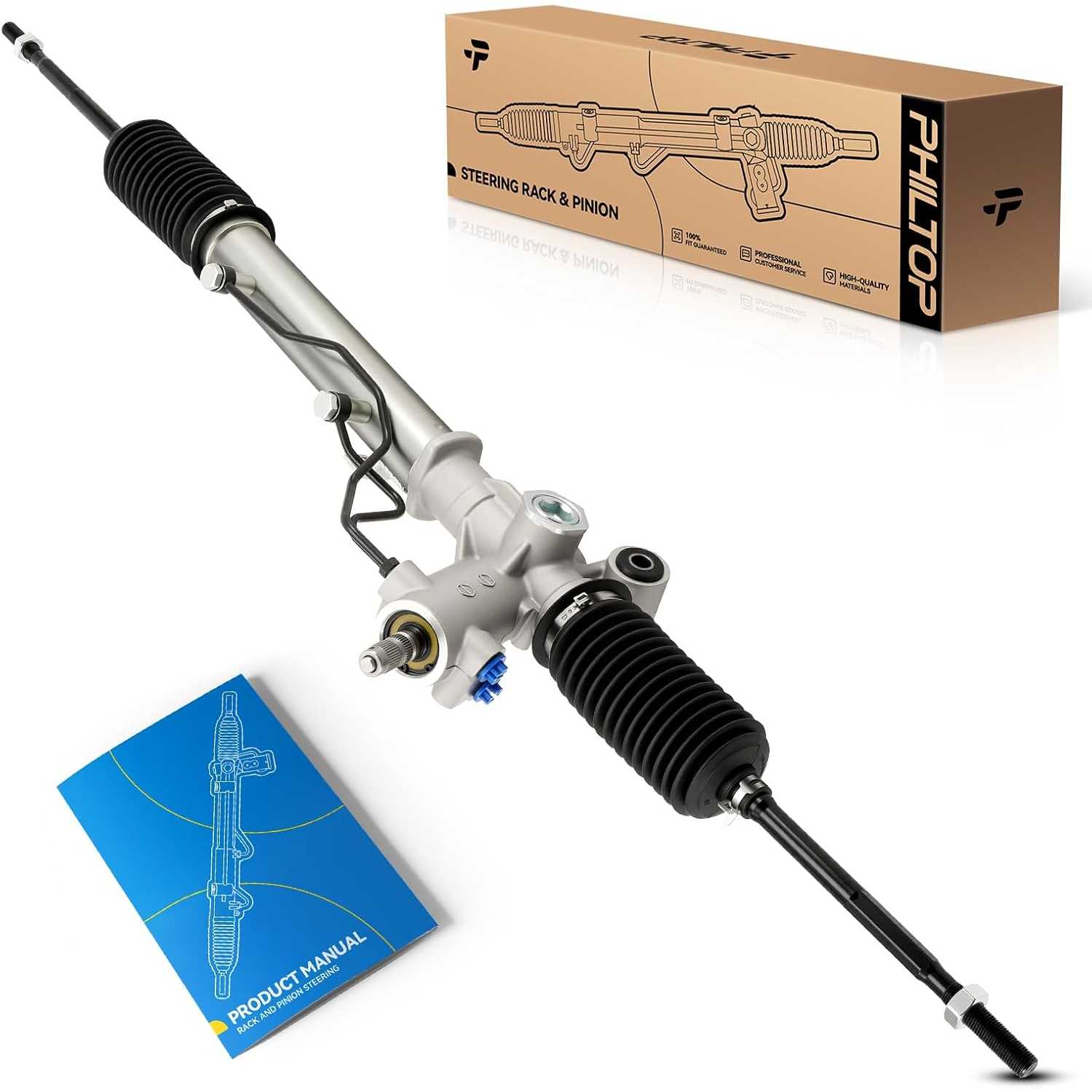 PHILTOP Hydraulic Power Steering Rack and Pinion for 1996-2000 RAV4 GAS Replace# 26-1613