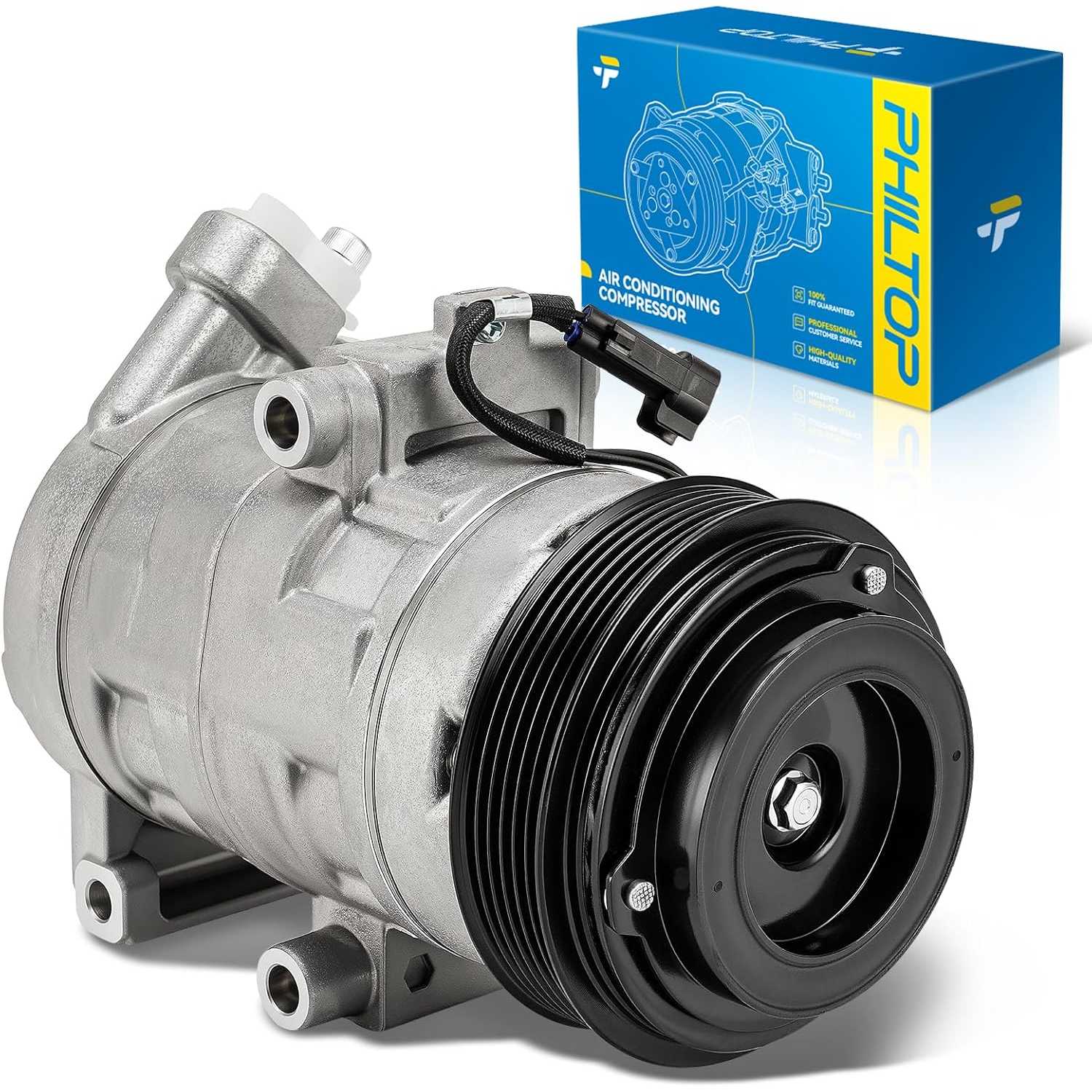 PHILTOP ZZD46145Z Air Conditioner AC Compressor with Clutch for