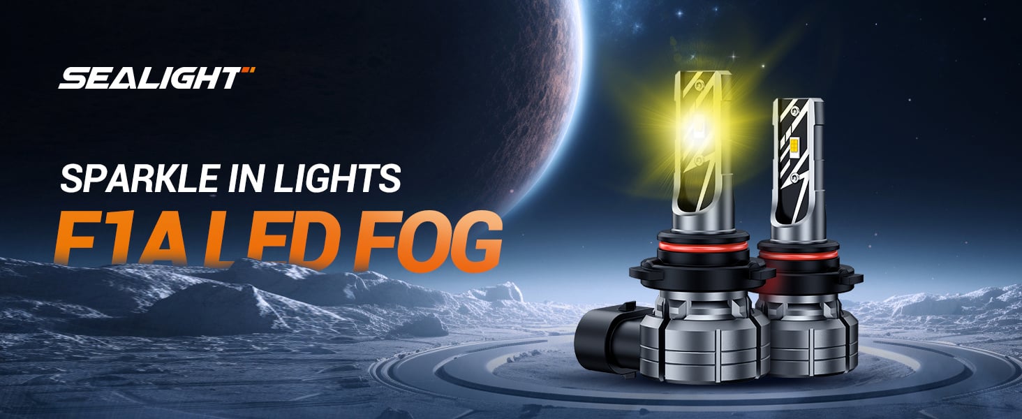 h10 led fog  yellow amber