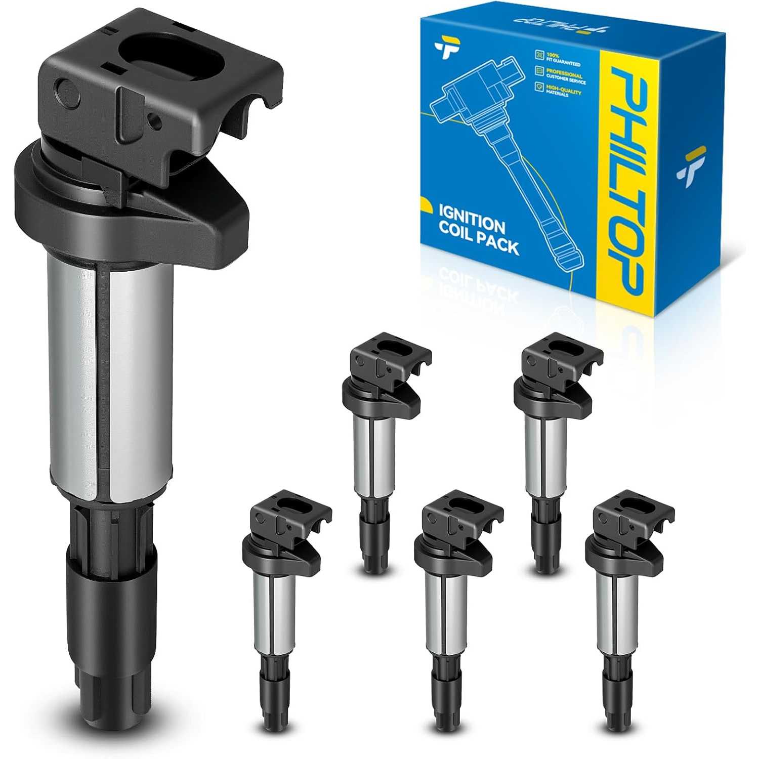PHILTOP UF522 Ignition Coil Packs Fits for BMW 2005-2006 X3, 2003