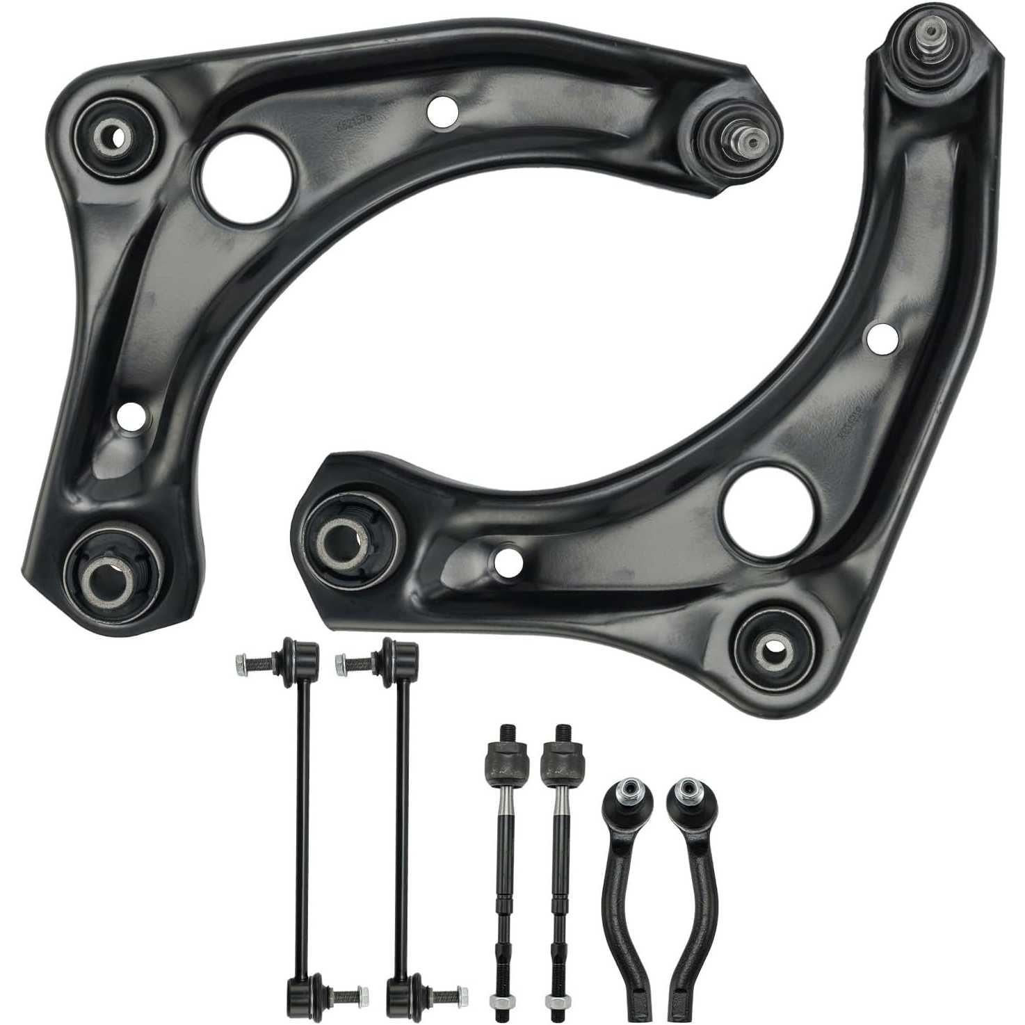 PHILTOP Front Suspension Kit Control Arm with Ball Joint Sway Bar Stabilizer Link Tie Rod Compatible with 2012-2019 Versa 1.6L 2