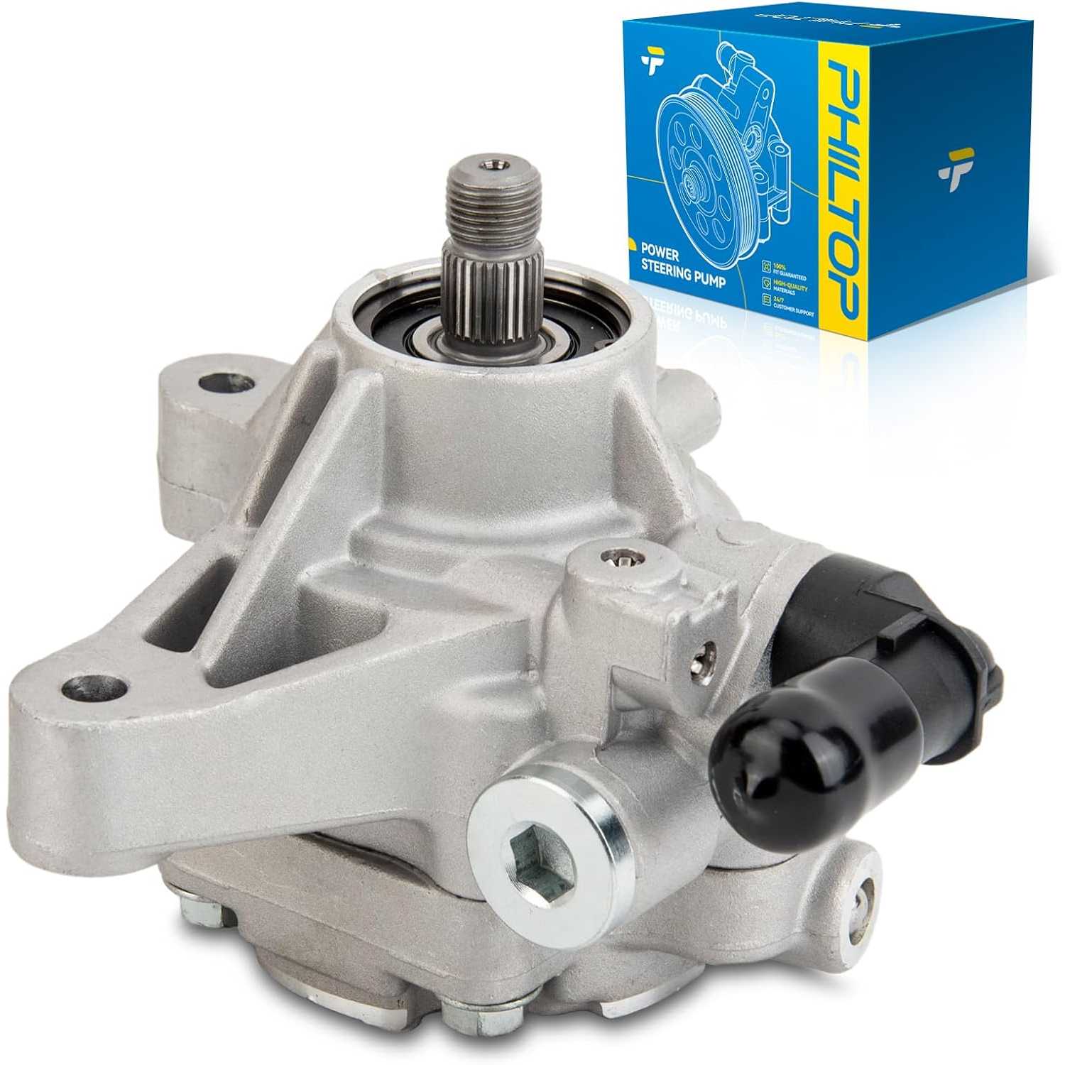 PHILTOP 215348 Power Steering Pump, Fit for 2003-2004 CR-V, 2003-2005 Element, Replace OE 215348, 56110PNBA02, 56110PZDA01, 6036