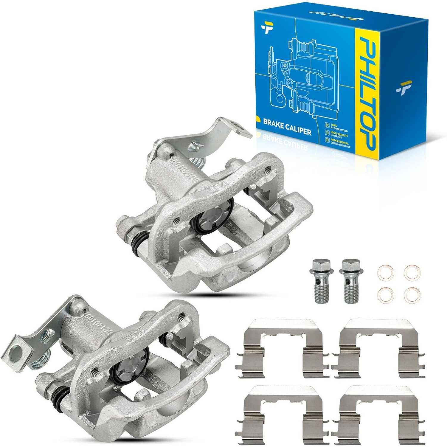 PHILTOP Rear Brake Caliper Compatible with 2012-2017 Rio, 19-B6810