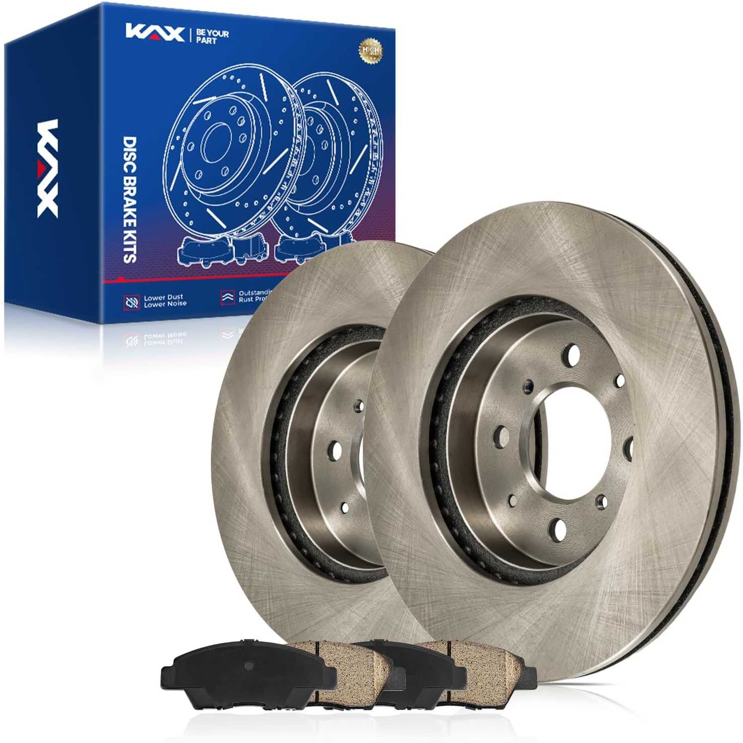 2009-2014 Honda Fit Front Ceramic Brake Pad & Rotor Kit 0