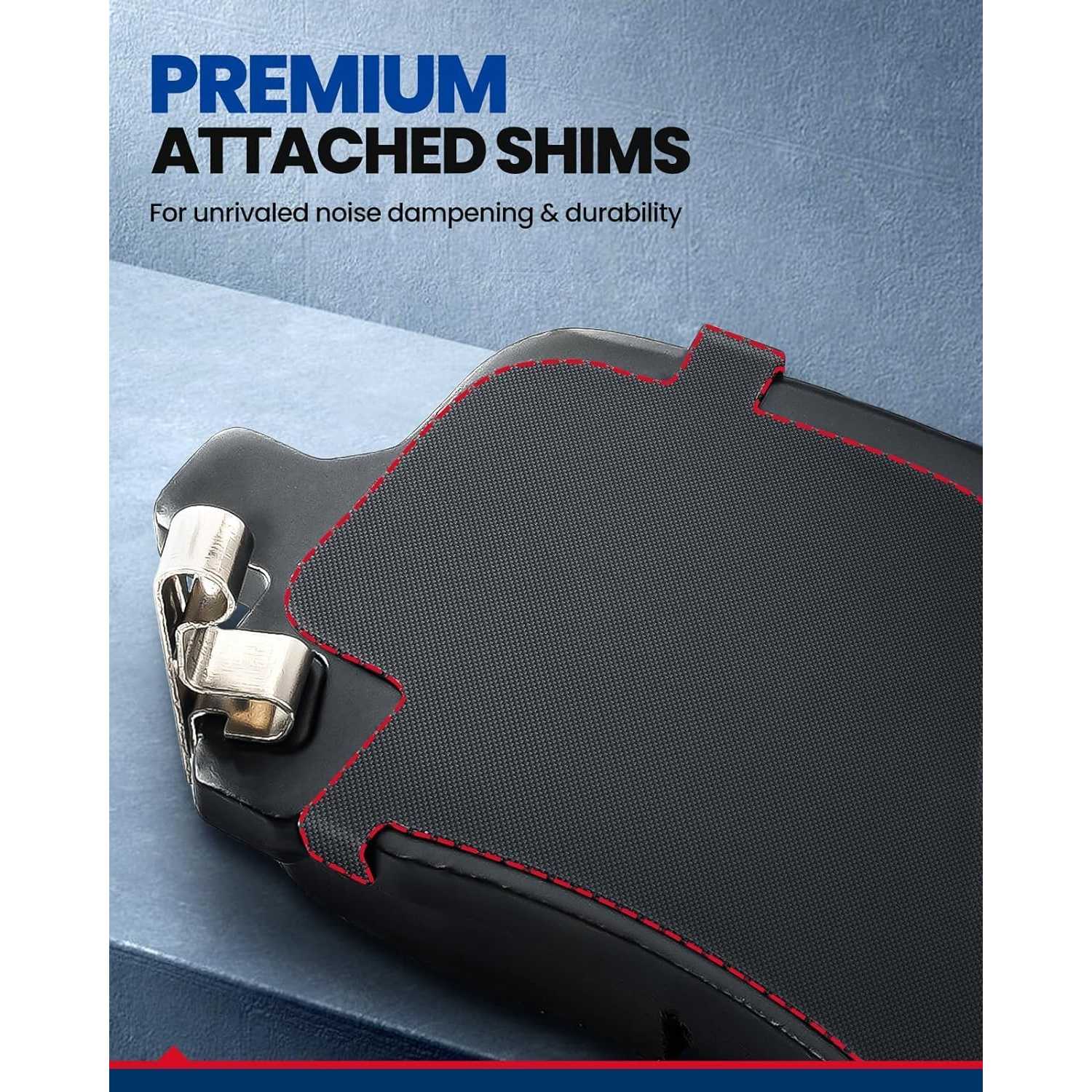 2013-2015 Malibu/2016 Malibu Limited Front Drilled and Slotted Ceramic Brake Pad & Rotor Kit 7