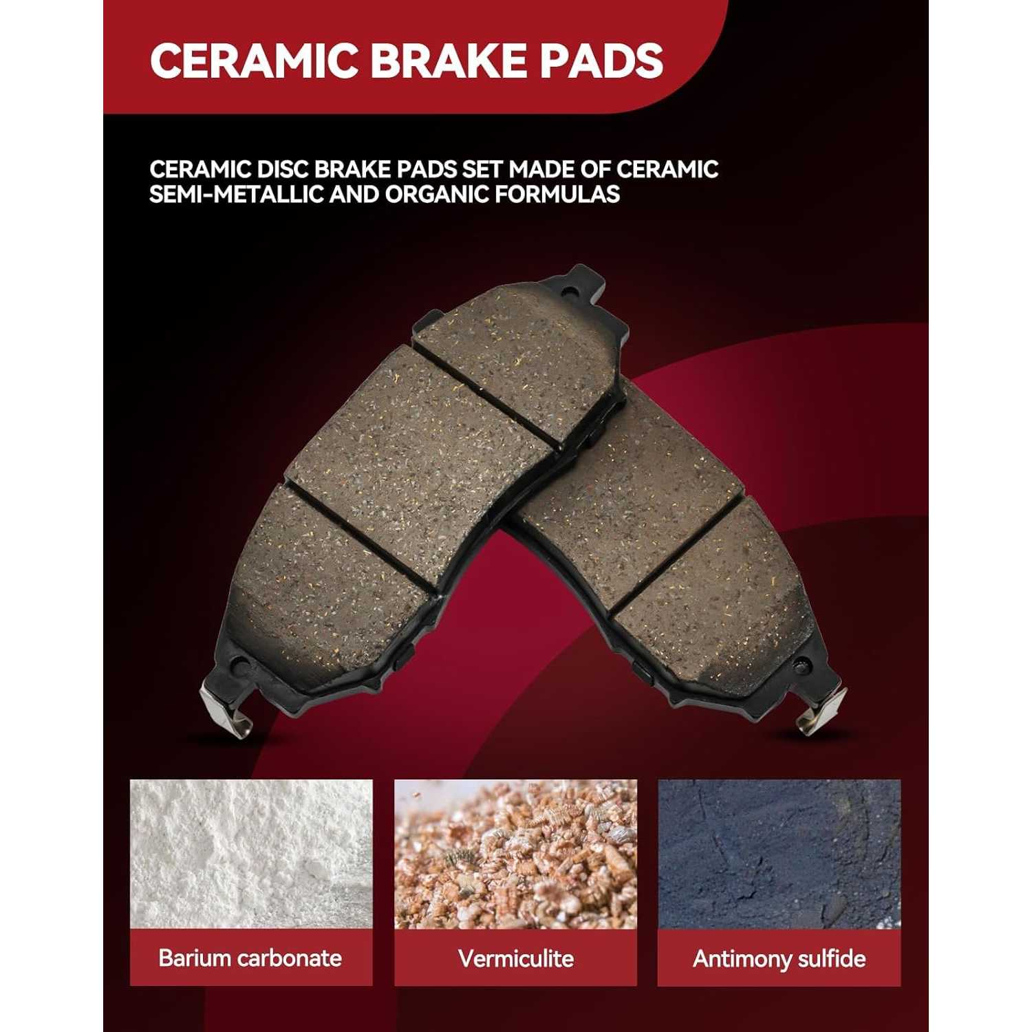 2013-2016 Hyundai Santa Fe Front Drilled and Slotted Ceramic Brake Pad & Rotor Kit 6