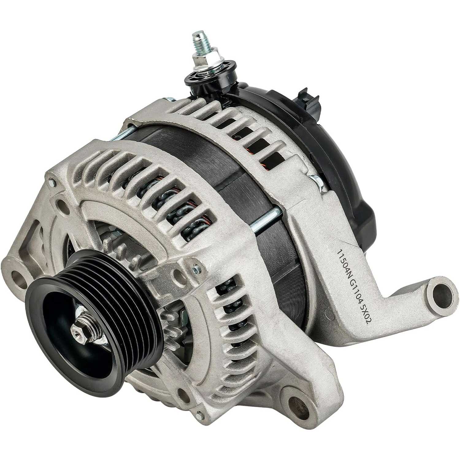 PHILTOP Alternator New 11504N Compatible with Jeep, Dodge, Liberty 2010 2011 2012, Nitro 2011 3.7L, 12V 140Amp S6 Automotive Alt