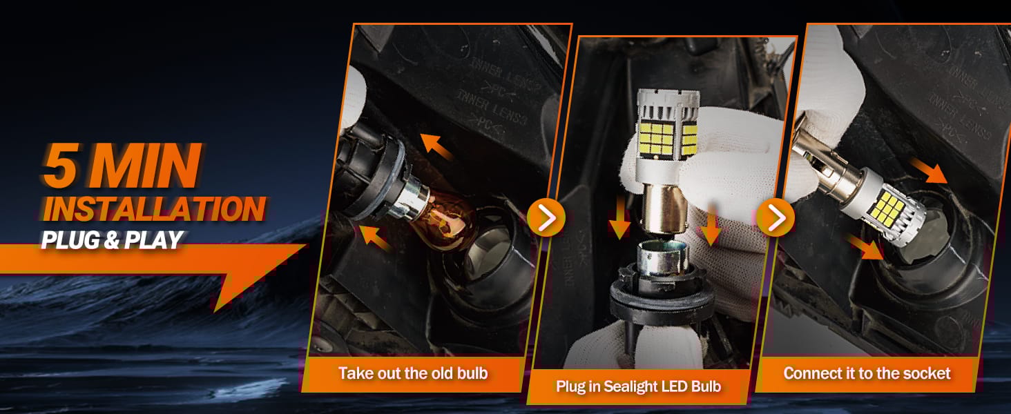 easy intall led bulb 1156 1141 7506 1003 7507 led bulb reverse light tail light