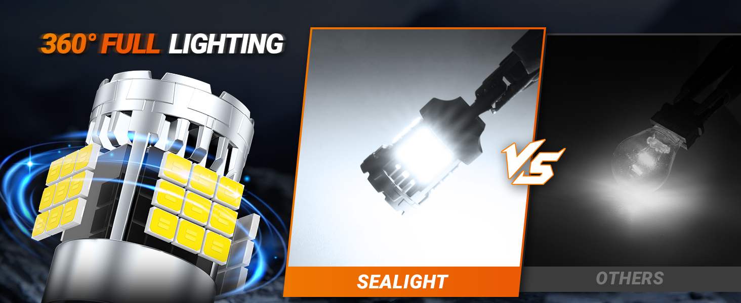 1156 led bulb white backup light reverse light bulbs