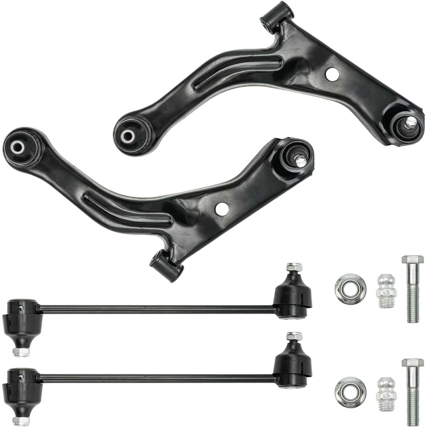 PHILTOP 4pcs Front Suspension Kit Control Arm with Ball Joint Sway