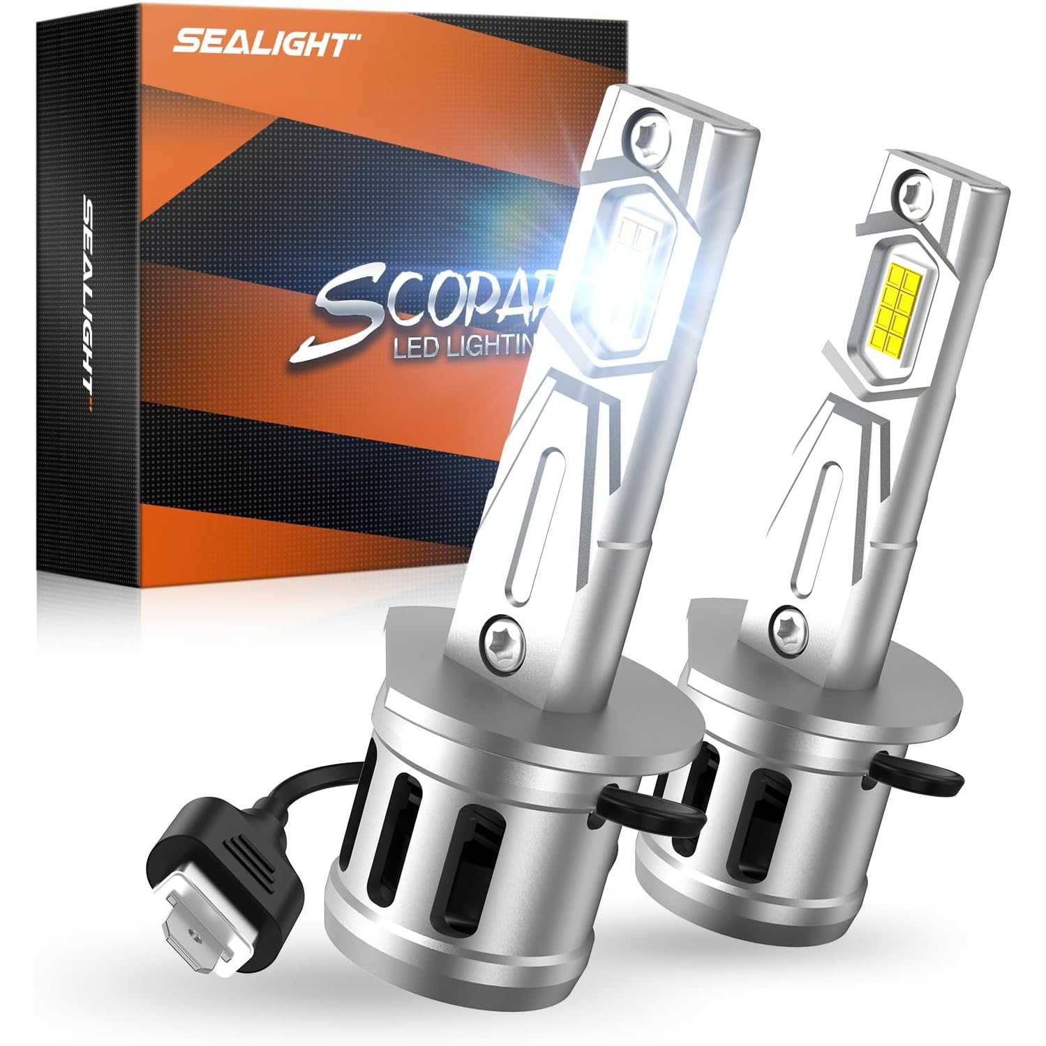 SEALIGHT H7 LED 32000LM 6500K Lumière Blanche, Ampoule LED H7