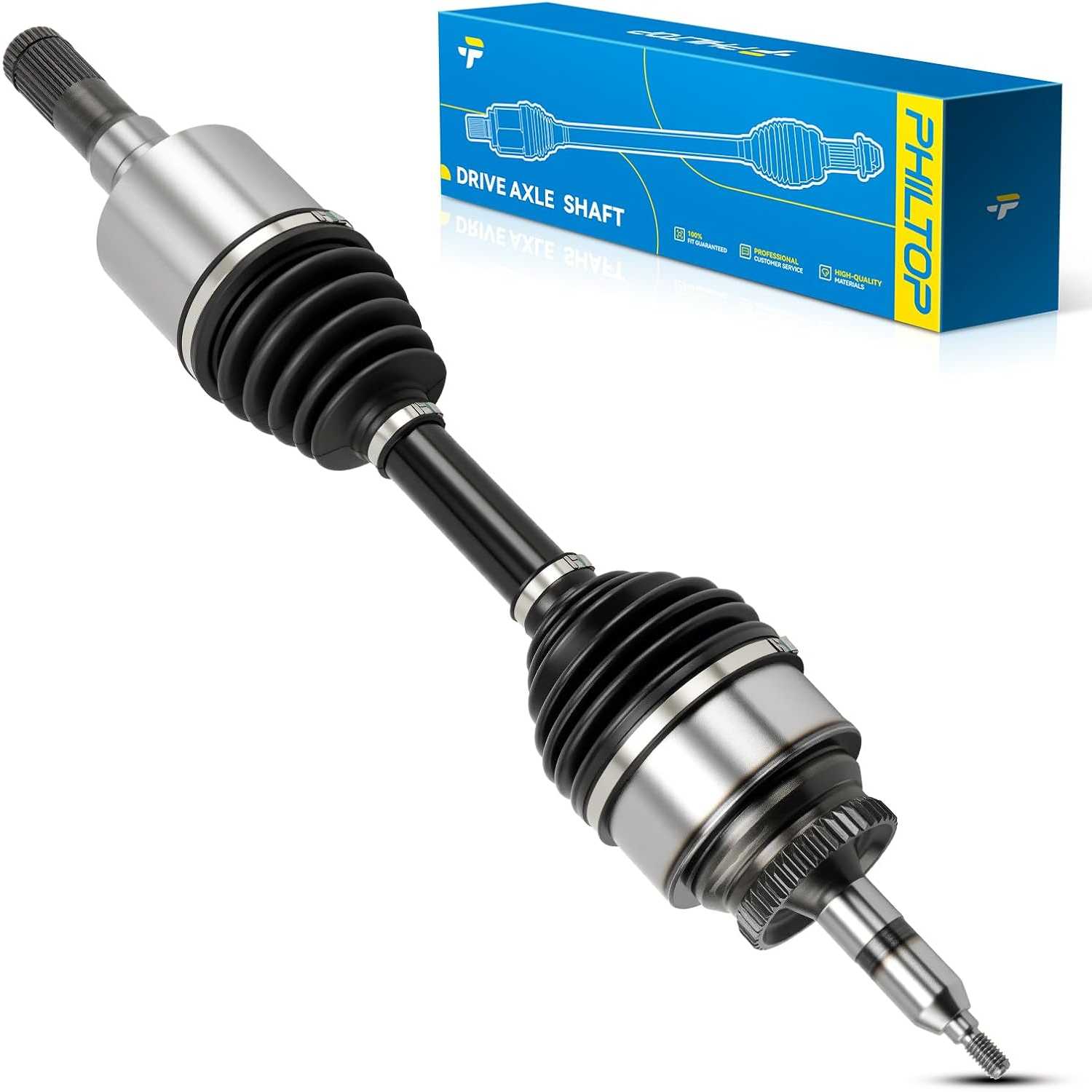 PHILTOP Front Left CV Axle for Ford F-150 2015-2020, Ford Expedition 2019-2024, Lincoln Navigator 2018-2024, 66-2379 CV Axle Sha