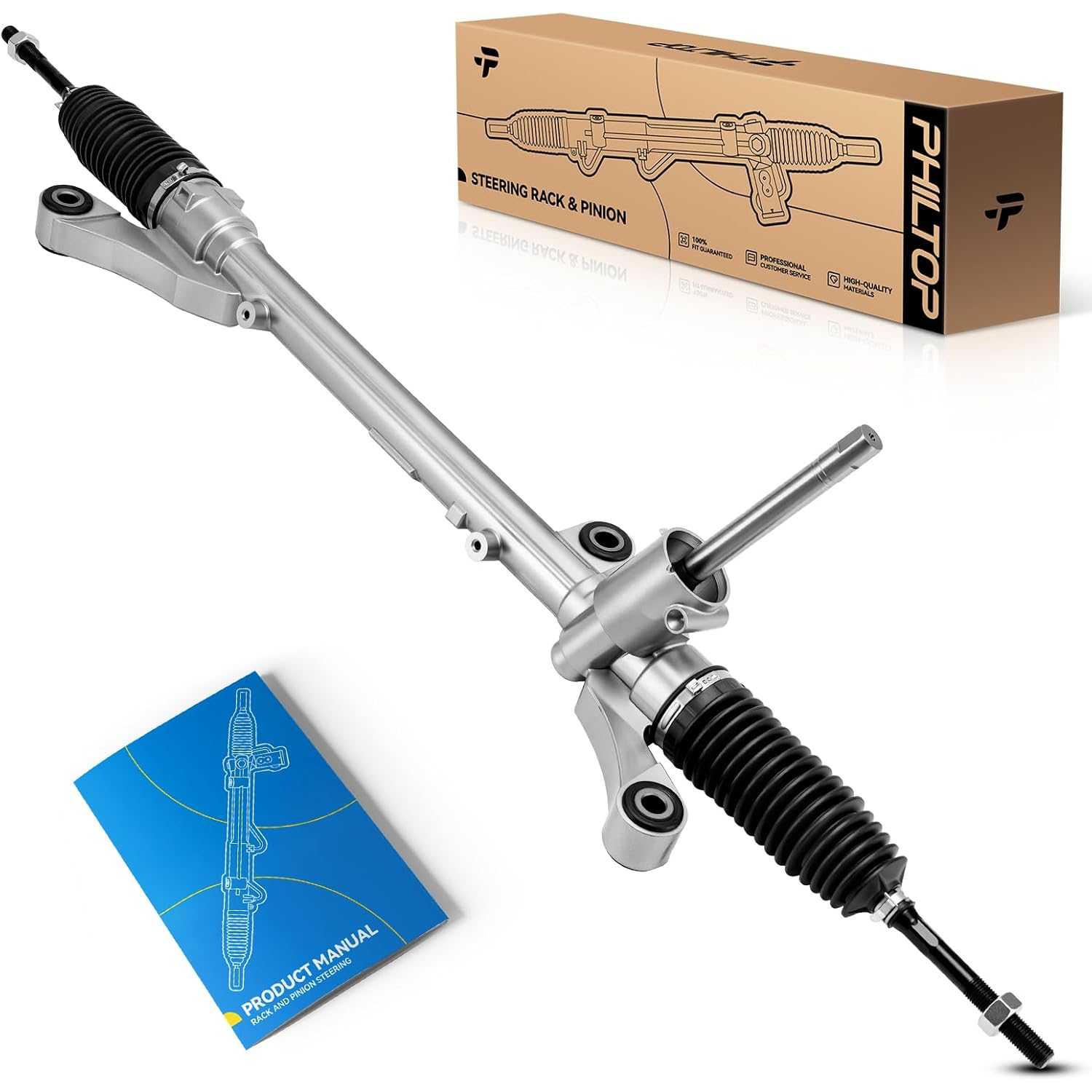 PHILTOP Electronic Steering Rack and Pinion Compatible with Mazda2 2011 2012 2013 All Models, Rack and Pinion Replace 1G-2007