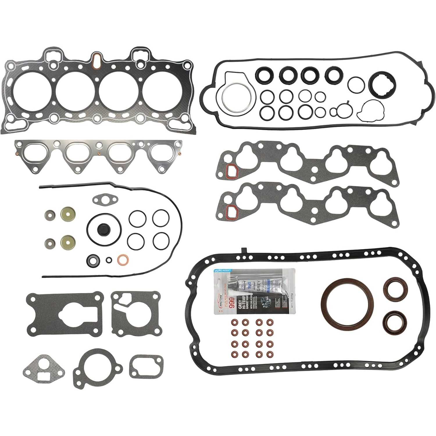PHILTOP HS9123PT Head Gasket Set, Compatible with 1988-1995 Civic, 1988-1991 CRX, 1993-1995 Civic del Sol, Cylinder Head Gasket