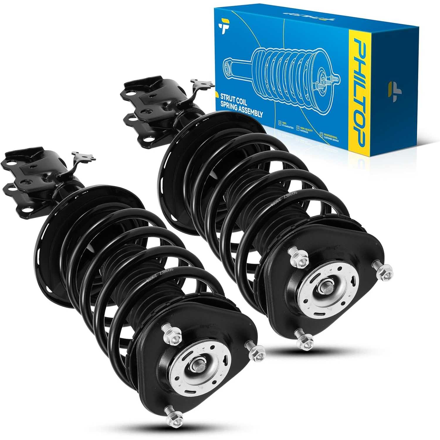 PHILTOP Shock Absorbers Front Right&Front Left Automotive Replacement Shocks Compatible with Prius 2010-2015