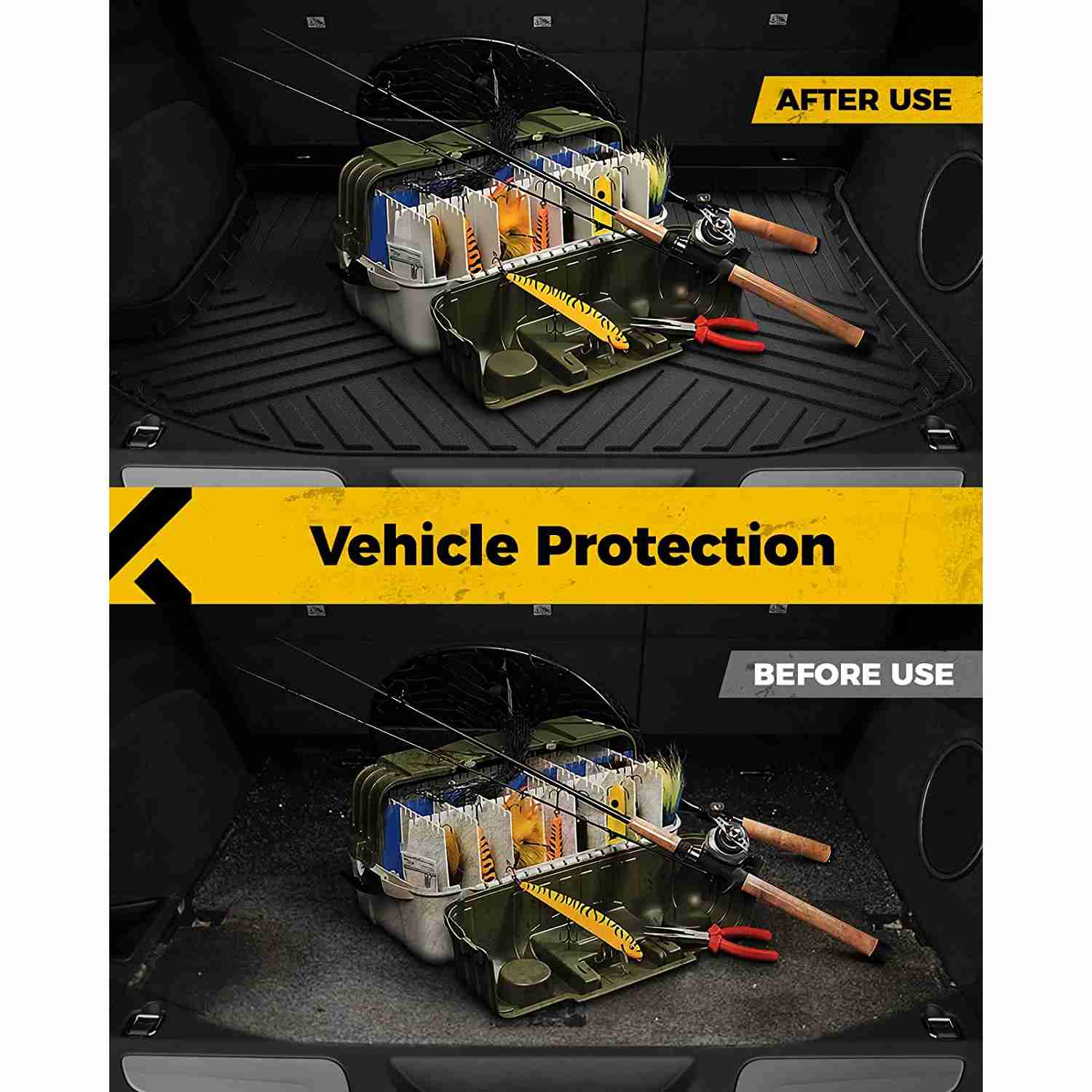 KYX® 2018-2021 Accord Honda TPE Black Cargo Liner 5