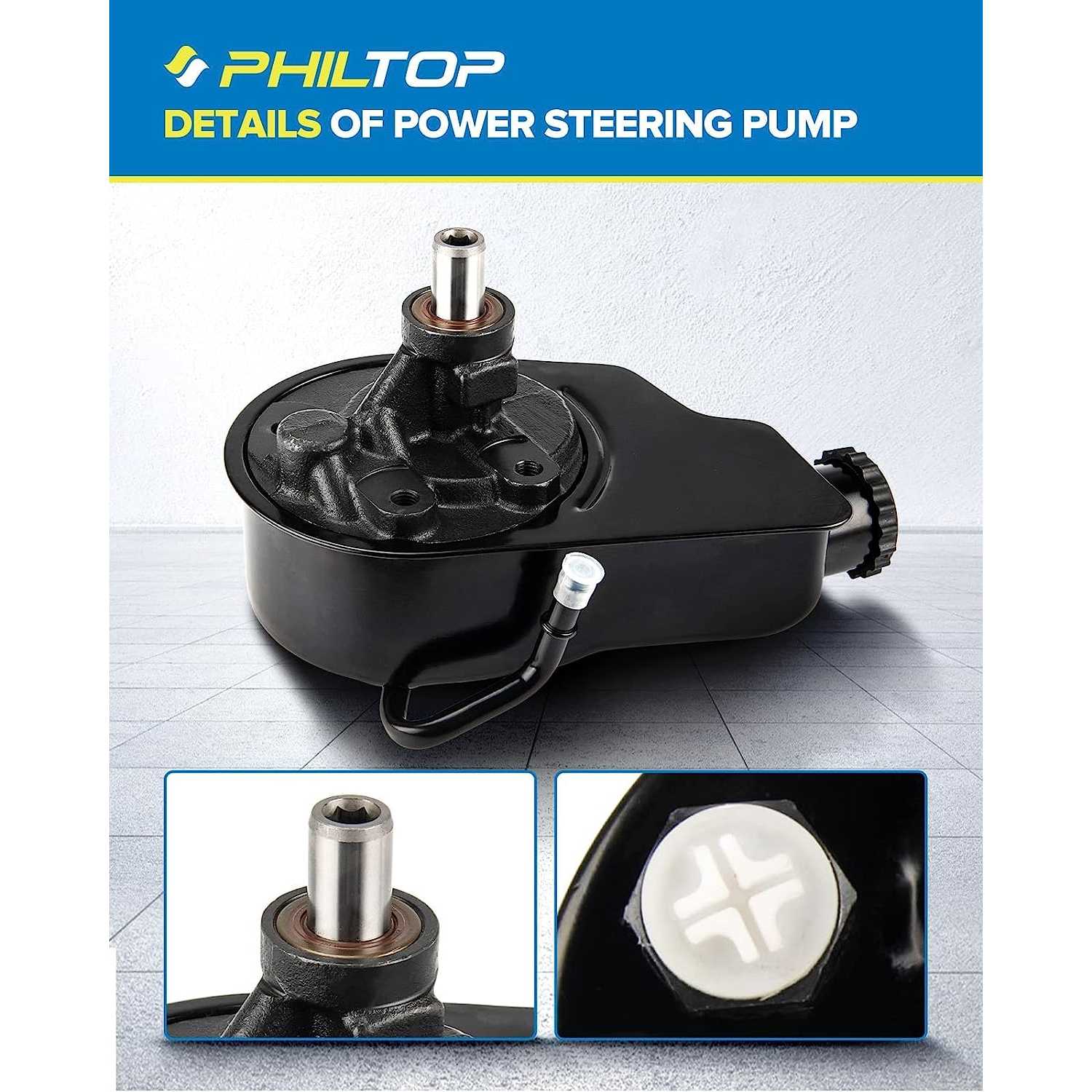 Power Steering Pump For 1997-2002 Chevy GMC Suburban Tahoe Yukon 1500/2500