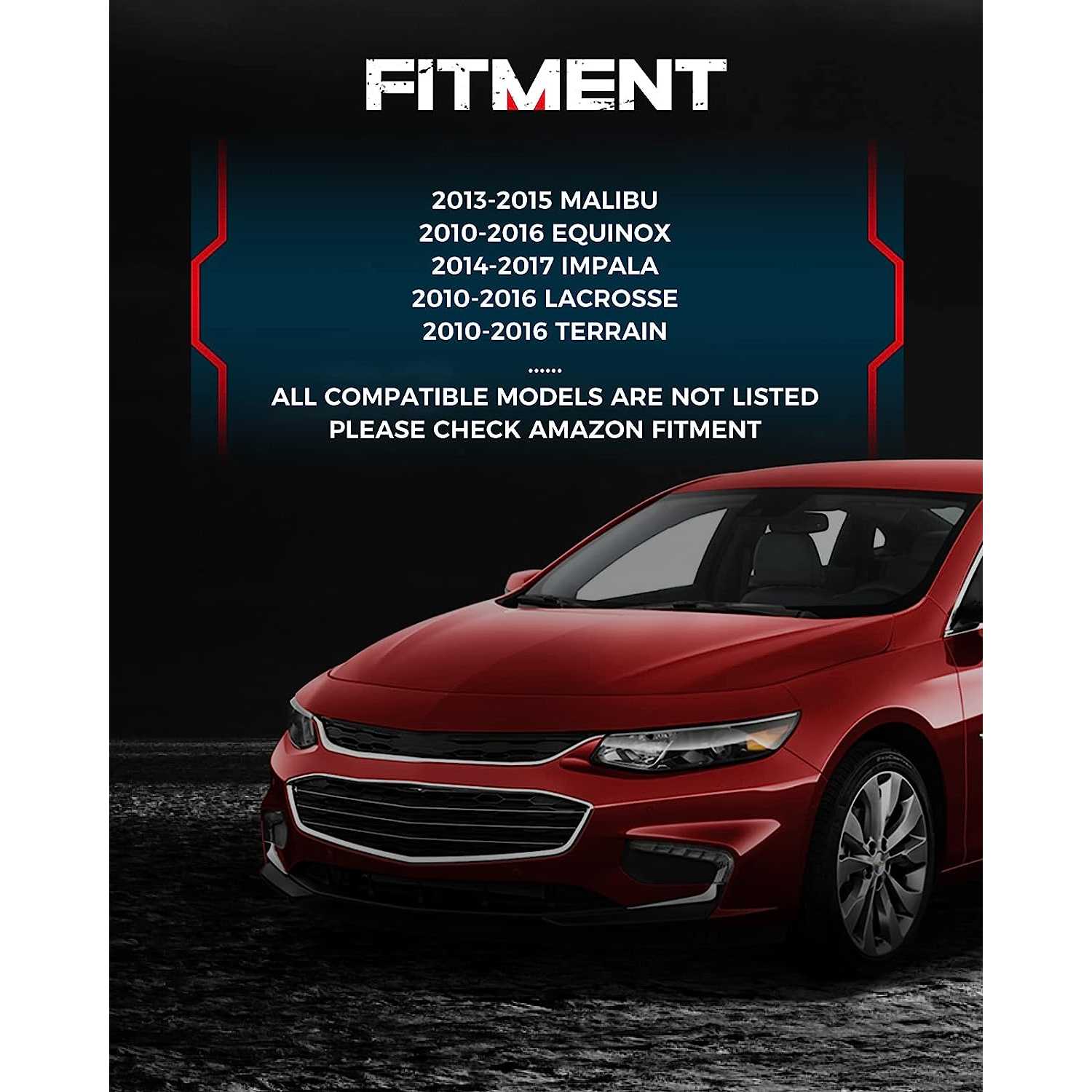 Wheel Hub Bearing Assembly 2PCS for 2013 Chevrolet Malibu 1