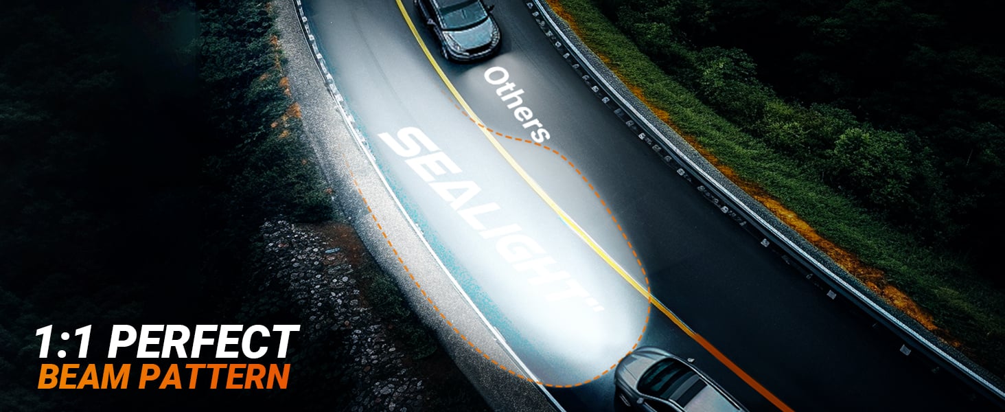 SEALIGHT 9005 LED BULBS PERFECT PATTERN