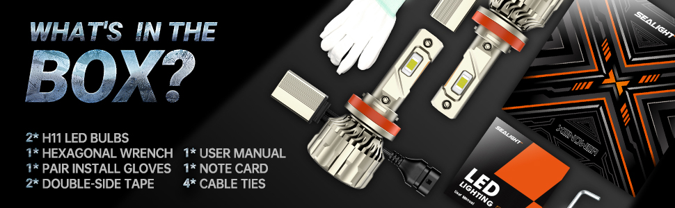 H11 LED bulb package