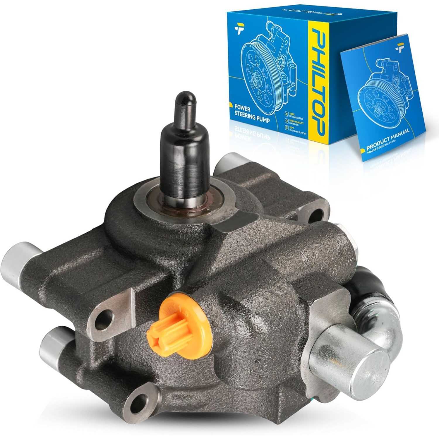 PHILTOP Power Steering Pump Replacement 20389, Fit for 2010 F-150 5.4L, 2009 F-150, 2010 F-150 4.6L, 2010 Expedition, 2010 Navig