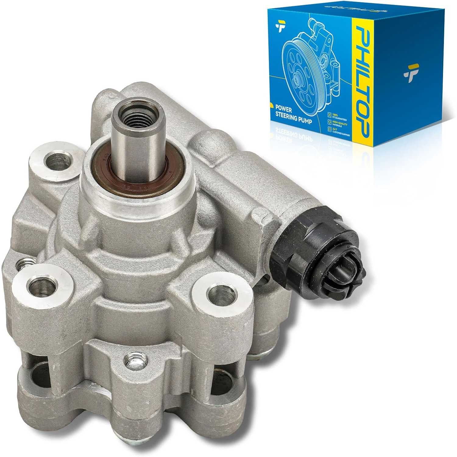 PHILTOP Power Steering Pump, Compatible with 2013-2018 2500/3500/4500/5500 DIESEL, Replace # 20-1043, 68193091AB, 201043
