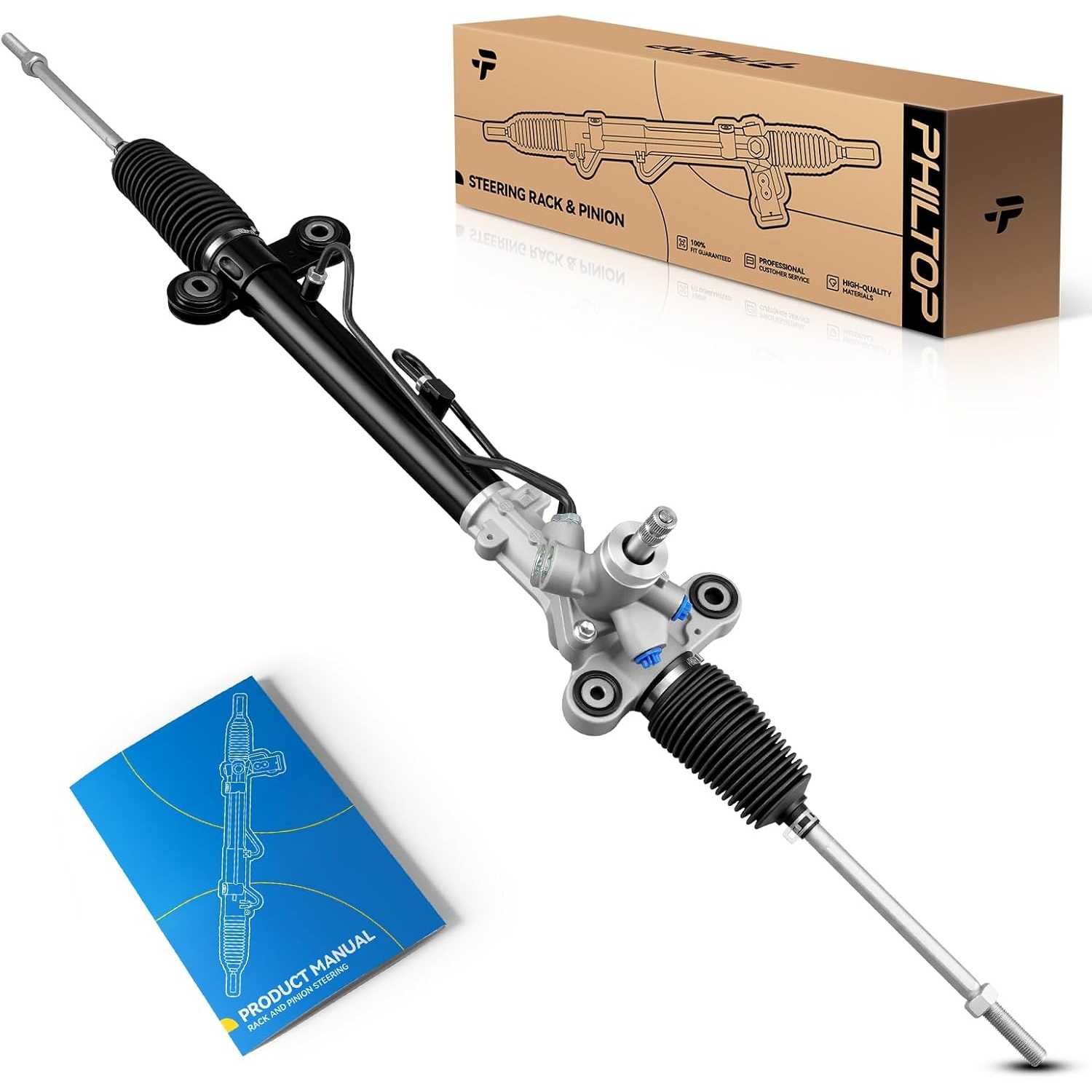 PHILTOP Power Steering Rack and Pinion Compatible with Honda CR-V 2007 2008 2009 2010 2011 All Models, Hydraulic Rack and Pinion