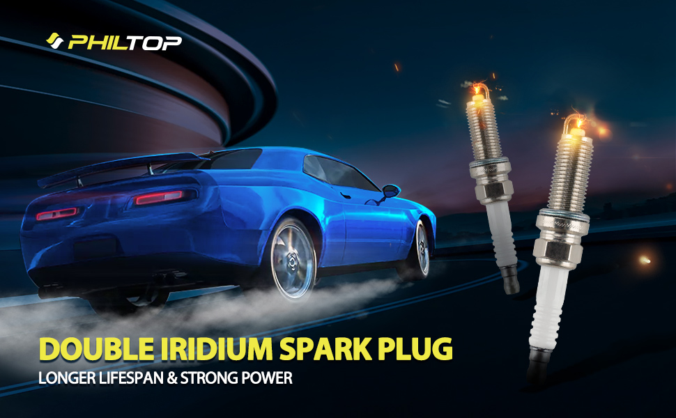Double iridium spark plugs
