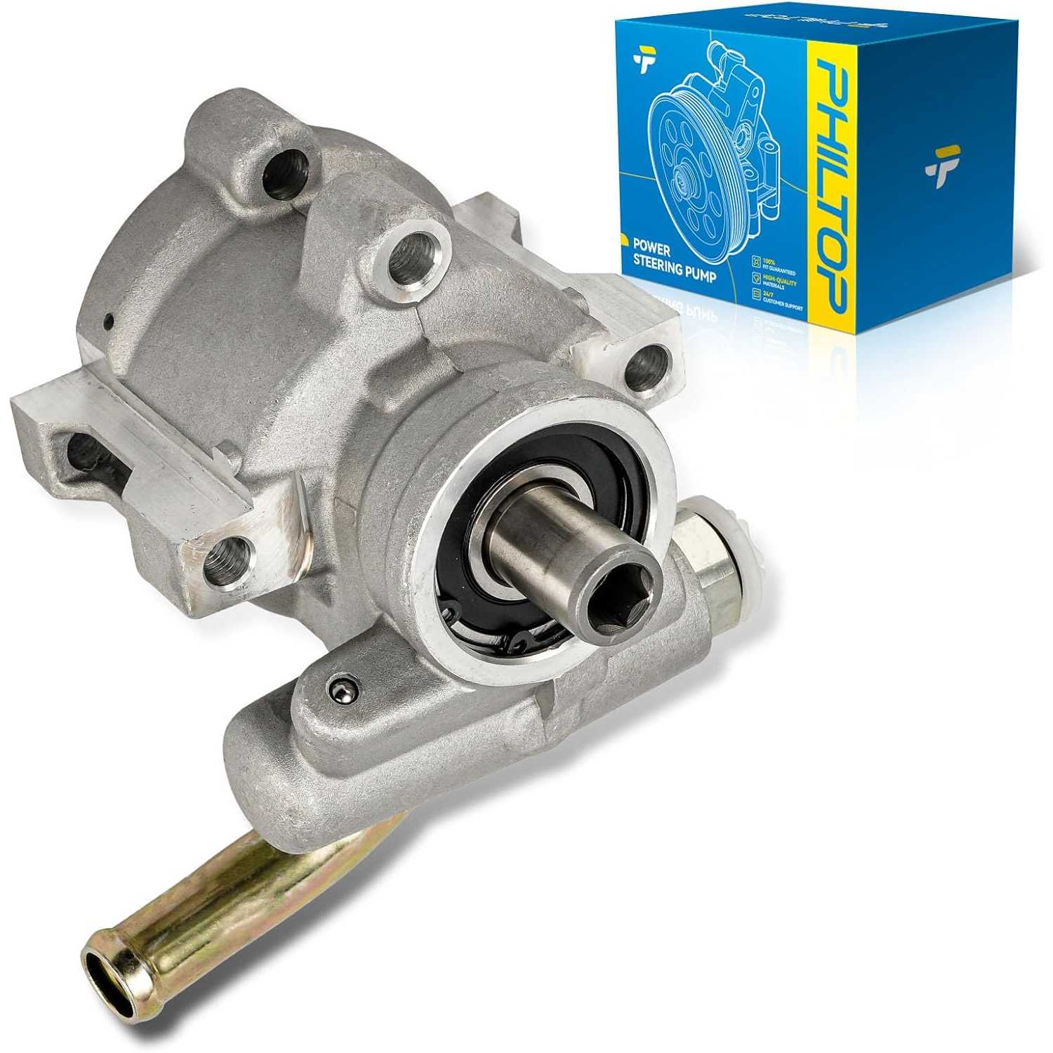 PHILTOP 20813 Power Steering Pump, Fit for 1995 Wrangler, Repalce# 52088500, 20813