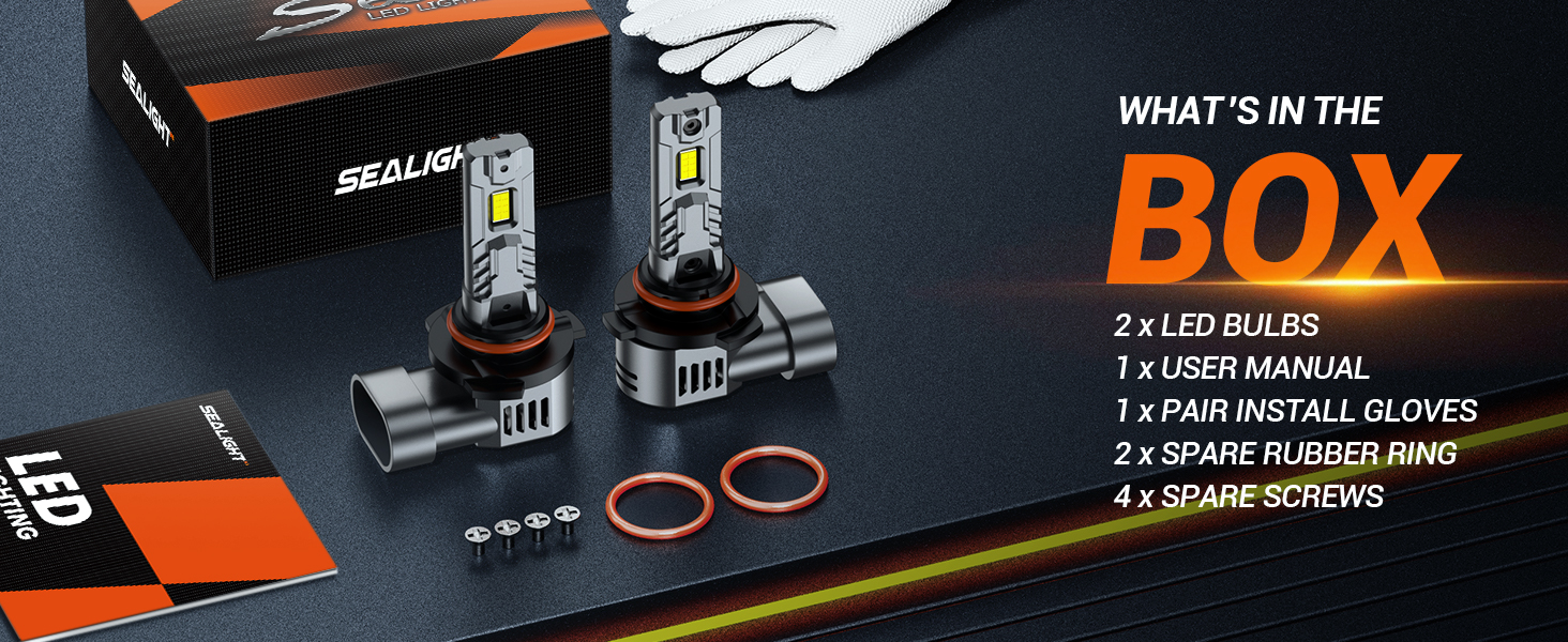 thumbnail image 2 of SEALIGHT S2S LED Headlight Bulb Kit – 9005+9006, 6000K Bright White, 4 Bulbs 2 of 4
