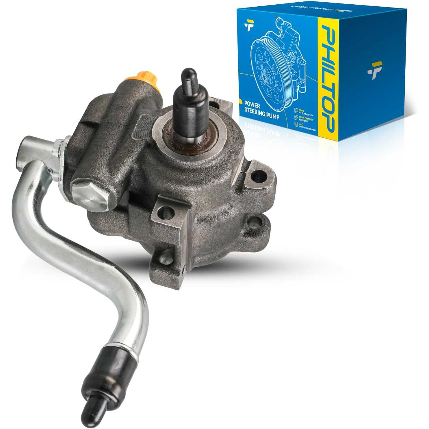 PHILTOP Power Steering Pump Replacement 20273, Fit for 1996-2005 Taurus 3.0L, 1996-2005 Sable 3.0L, Steering Pump