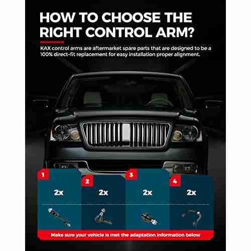 2005 Ford F-150 Front Upper Control Arms 8PCS KAX® 4