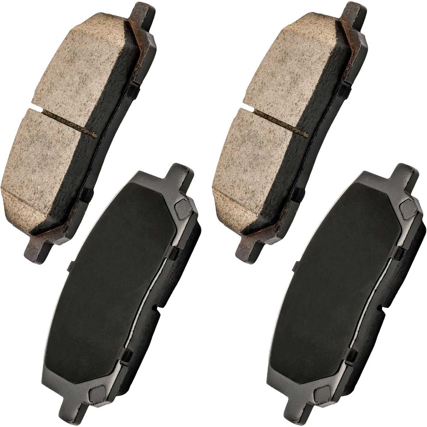 PHILTOP Ceramic Front Brake Pads For Toyota Highlander 2001-2007, 4 Pcs replace # D884