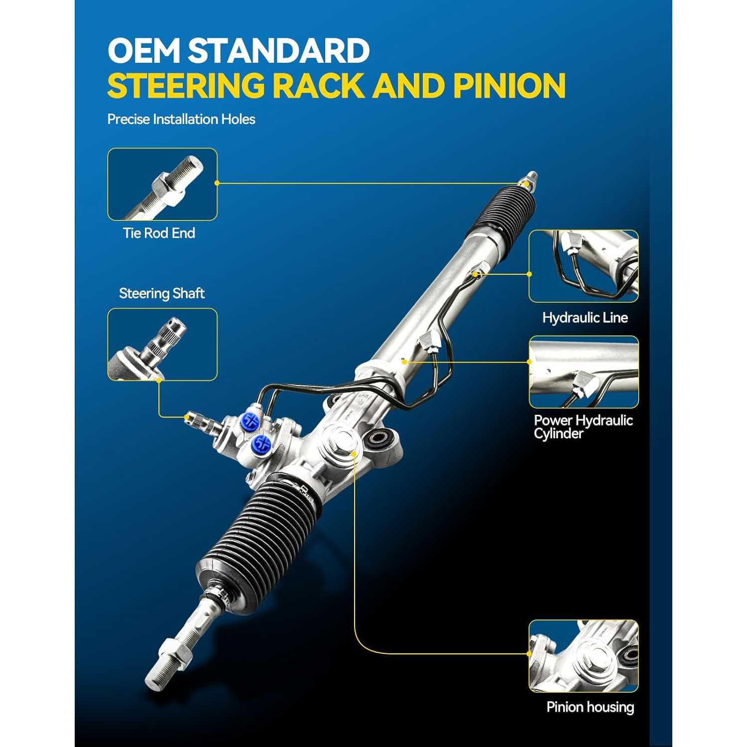 PHILTOP Power Steering Rack & Pinion Assembly for 1998 1999