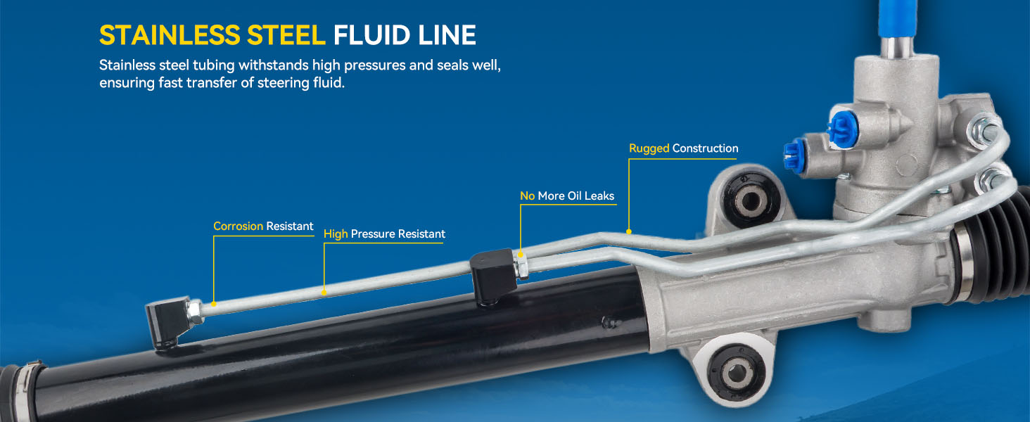 POWER STEERING RACK AND PINION ASSEMBLY