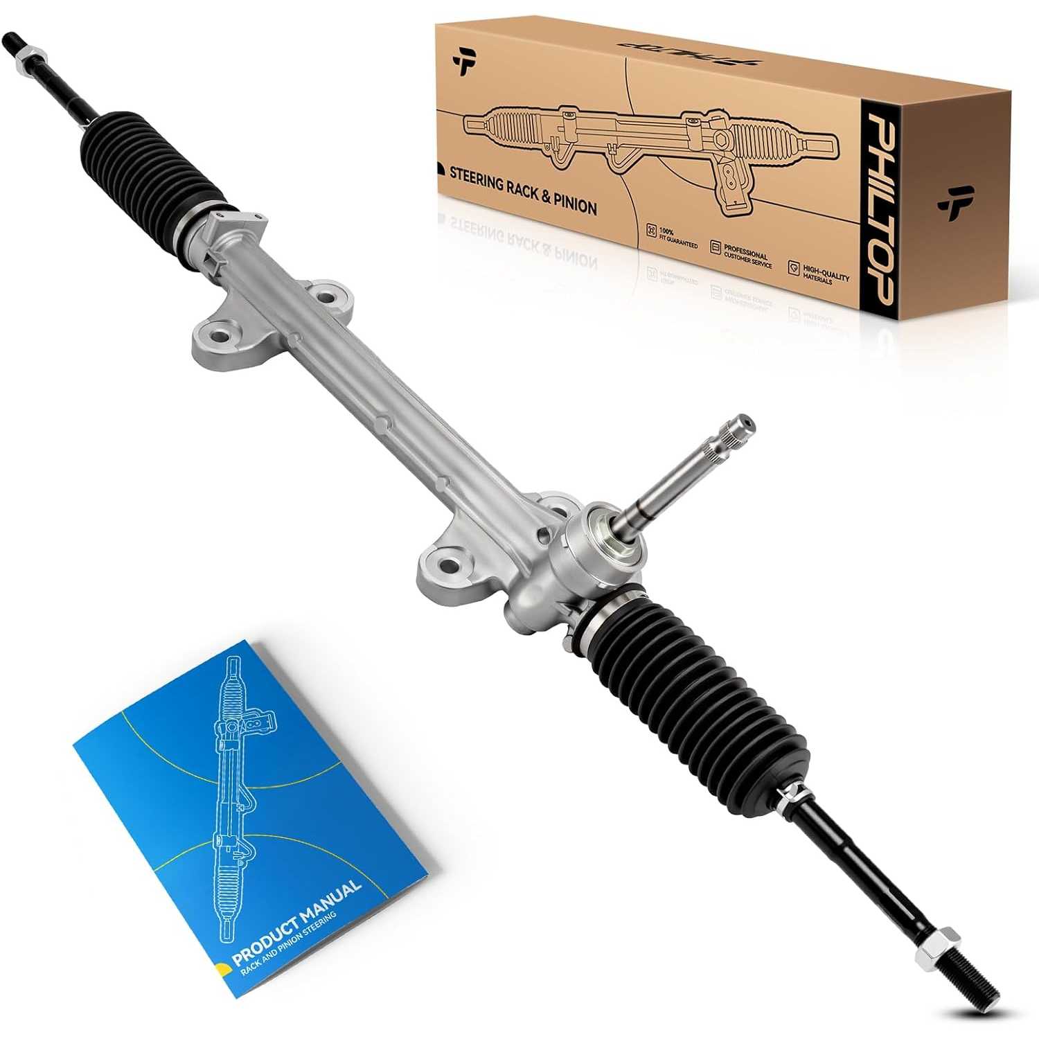 PHILTOP Electronic Power Steering Rack and Pinion Compatible with Hyundai Elantra 2013 All Models/2011-2012 1.8L, Veloster 2012,