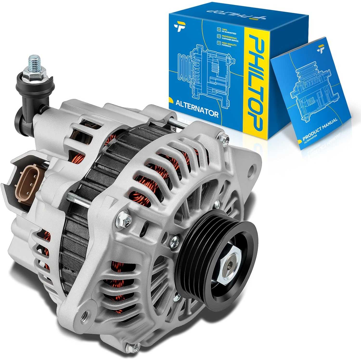 PHILTOP 13889N Alternator Compatible with Subaru, Saab;2000-2004 Outback, Legacy,2003-2005 Forester,2003-2006 Baja,2005 Impreza,