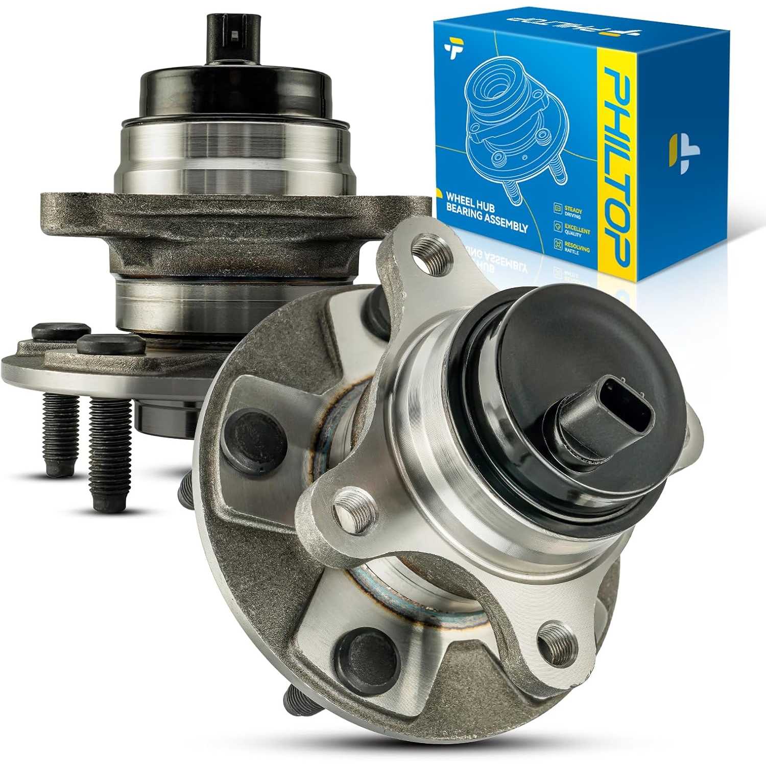PHILTOP Front Left Wheel Hub Bearings for 2006-2015 IS250, 2006-2015 IS350, 2007-2011 GS350, 2006 GS300, 2006-2007 GS430, 2007-2