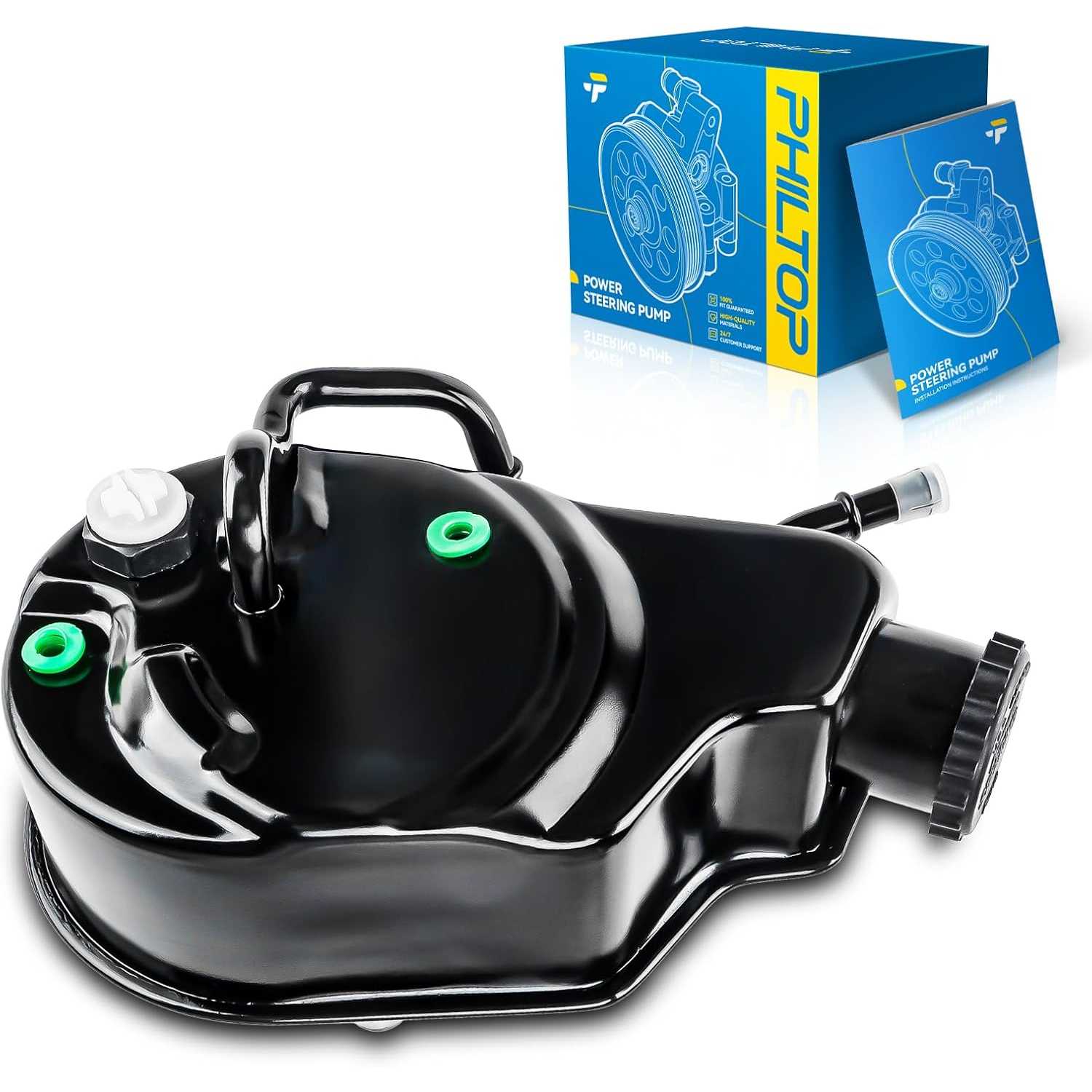 PHILTOP Power Steering Pump 208760, Fit for 2003-2006 Tahoe; Suburban 1500; Avalanche 1500; Yukon; Yukon XL 1500; Escalade, Powe