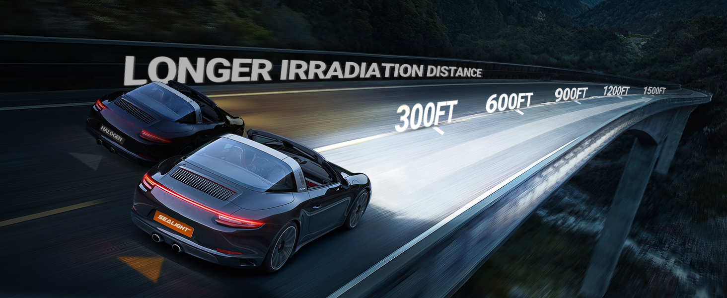 1500 ft irradiation distance
