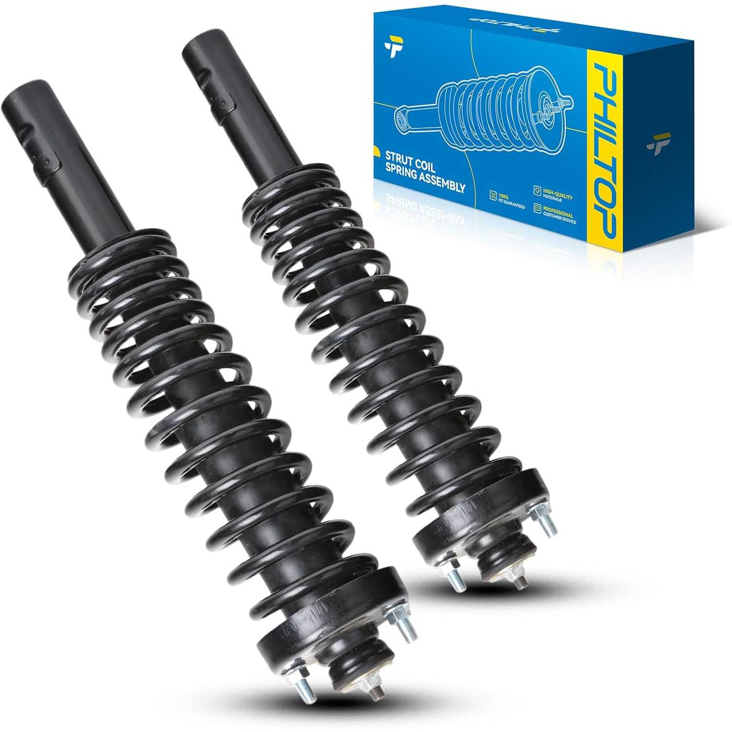PHILTOP Front Struts Shock Absorbers 171291L/171291R,Automotive Replacement Shocks For 1996-2000 Honda Civic,2PCS