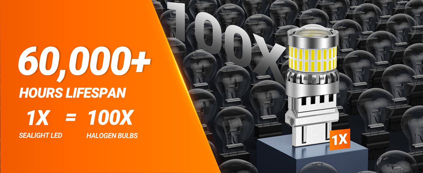 60000 hour long lifespan 3157ll led bulb