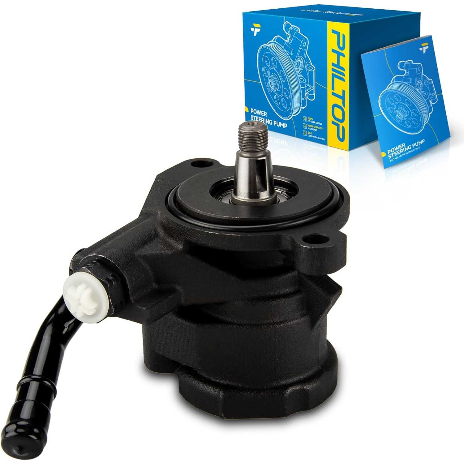 PHILTOP 215879 Power Steering Pump, Fit for 1993-1997 Land Cruiser, 1996-1997 LX450, Replace OE 215879, 2158798, 4432060181, 443