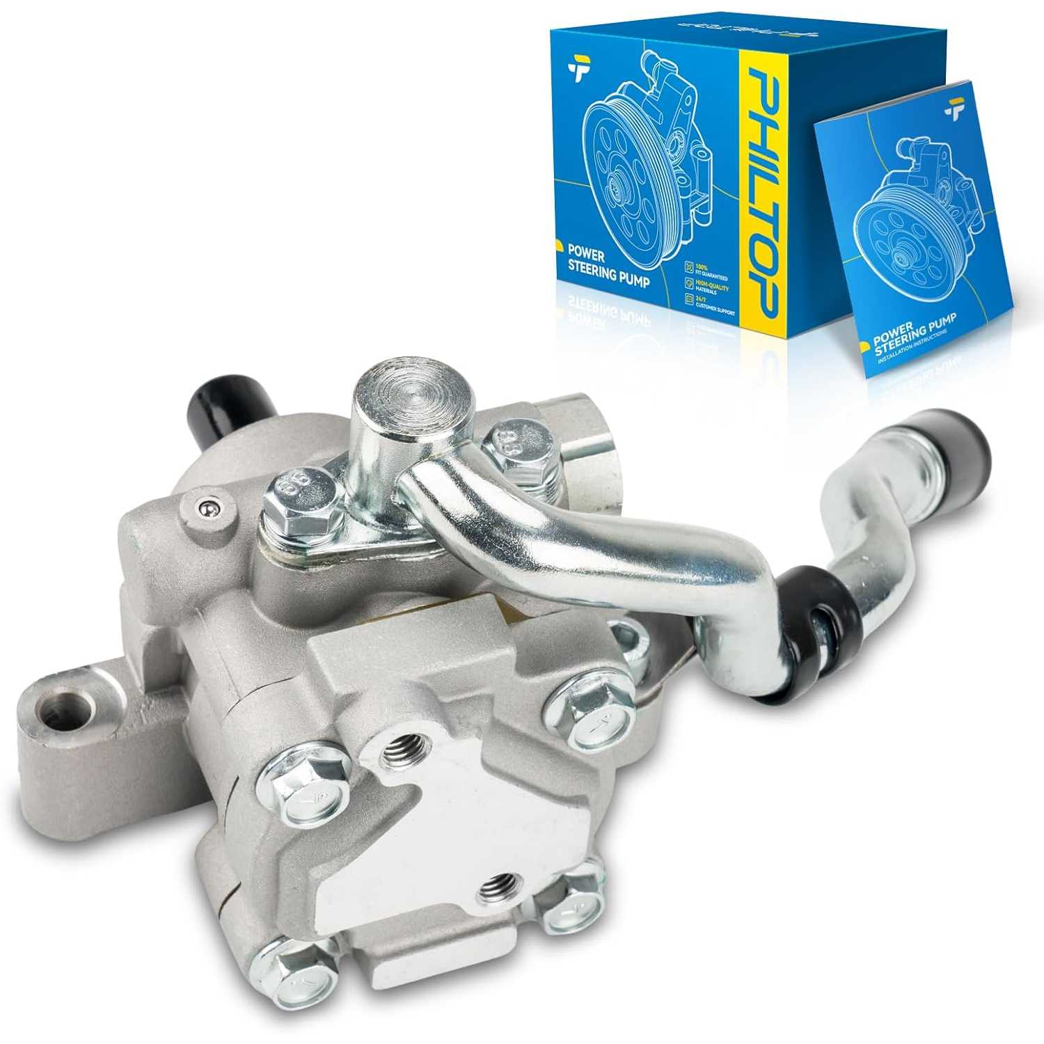 PHILTOP 21-5370 Power Steering Pump OE Fit For Escape 2004 2005 2006 2007 3.0L, Mariner 2005 2006 2007, Tribute S 2005 2006, Pow