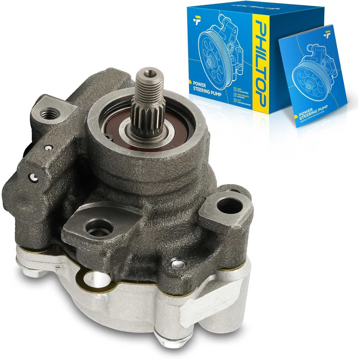 PHILTOP Power Steering Pump Replacement 215256, Fit for 1998-2005 GS300, Steering Pump